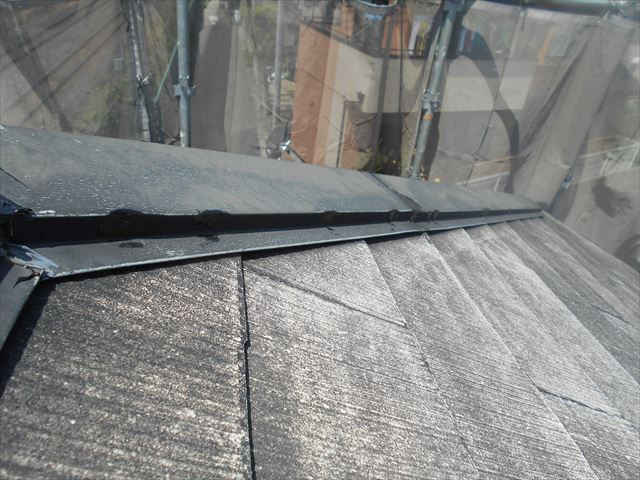 屋根棟包み釘補修