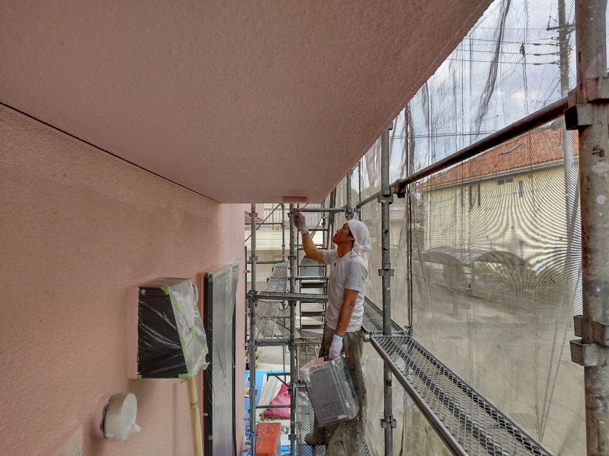 さいたま市岩槻区積水ハウスの2回目の塗替え防火造り軒天塗装